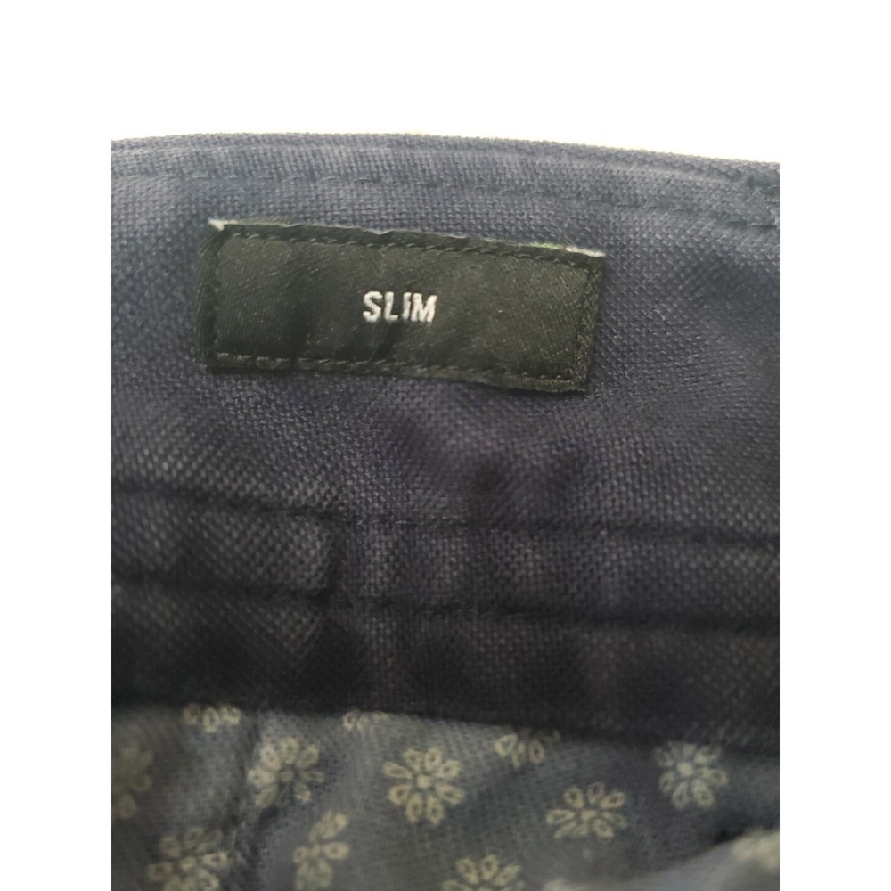Bonobos Pants Mens 32x32 Navy Blue Slim Fit Stretch Chinos Organic Cotton Casual - Picture 5 of 11